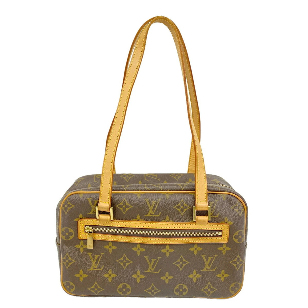 Louis Vuitton Monogram Cite MM Shoulder Bag M51182 Brown Women's